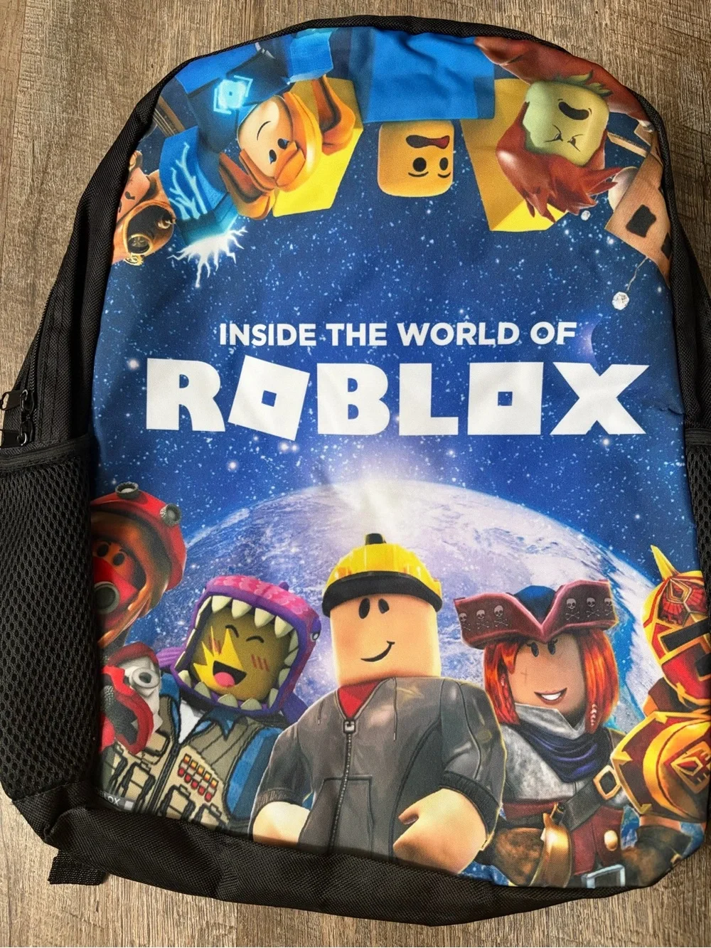 Roblox Kids Blue Graphic Backpack - Official Logo